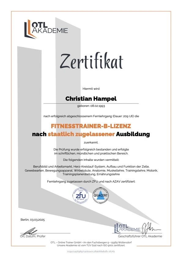 Trainer B-Lizenz