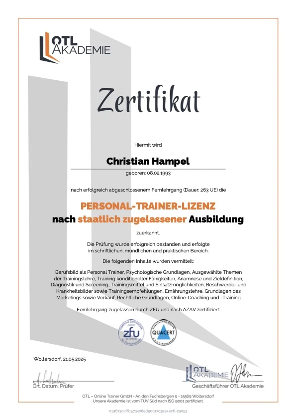 Personal-Trainer-Lizenz